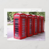 Postkarte für rotes Telefon (Vorne/Hinten)