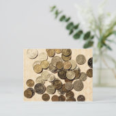 Postkarte für russische Münzen (Stehend Vorderseite)