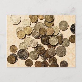 Postkarte für russische Münzen