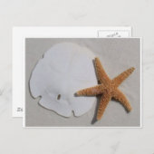 Postkarte für Sand und Seestern (Vorne/Hinten)