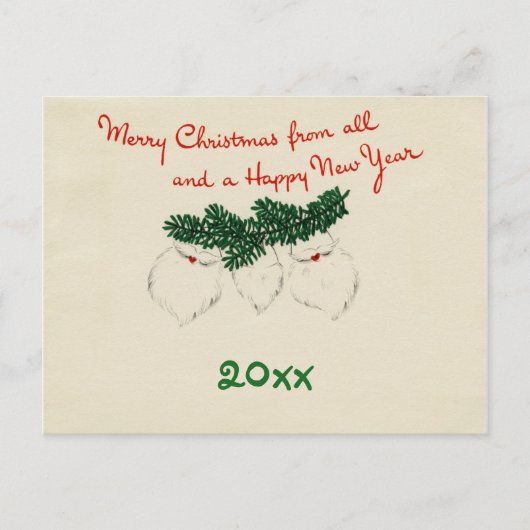 Postkarte für Santa Beards ändern (Vorderseite)