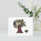 Postkarte für Schafe und Bäume (Stehend Vorderseite)