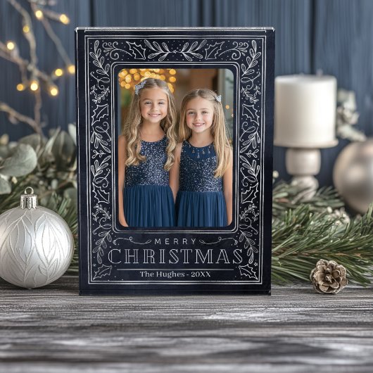 Postkarte für Schiffe und Silver Holiday Fotoblock