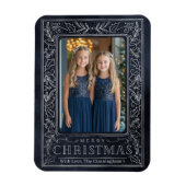 Postkarte für Schiffe und Silver Holiday Magnet (Vertikal)