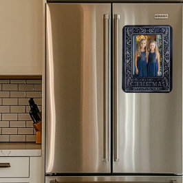 Postkarte für Schiffe und Silver Holiday Magnet