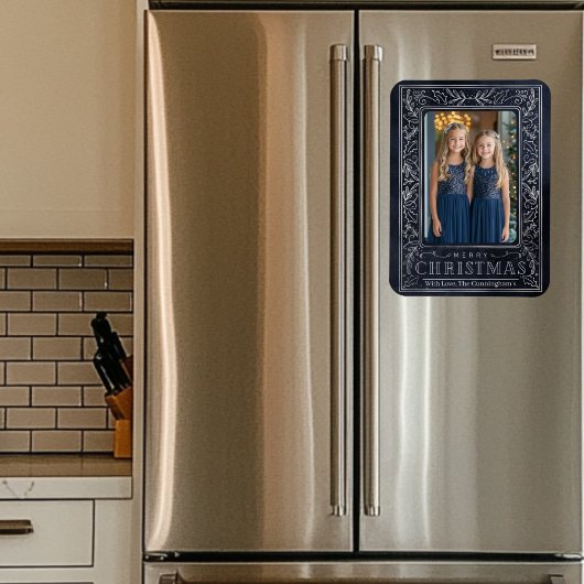 Postkarte für Schiffe und Silver Holiday Magnet