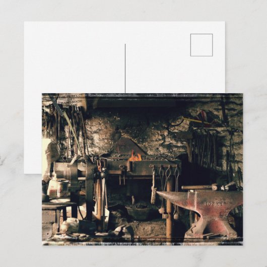 Postkarte für Schmiede (Vorne/Hinten)