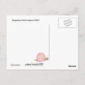 Postkarte für Schneckenpost (Rückseite)
