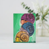 Postkarte für Schneckenteilen (Stehend Vorderseite)