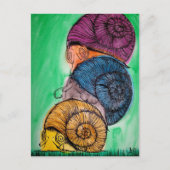 Postkarte für Schneckenteilen (Vorderseite)