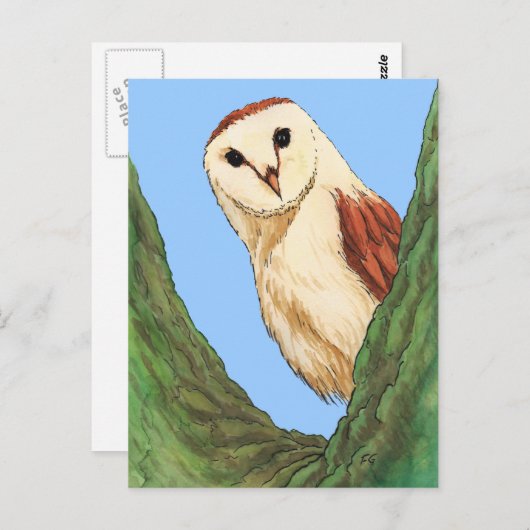 Postkarte für Schneeeuulle (Vorne/Hinten)