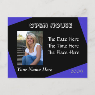 Postkarte für Schwarz und Blau