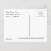 Postkarte für Schwarz und Blau (Rückseite)