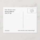 Postkarte für Schwarz und Blau (Rückseite)