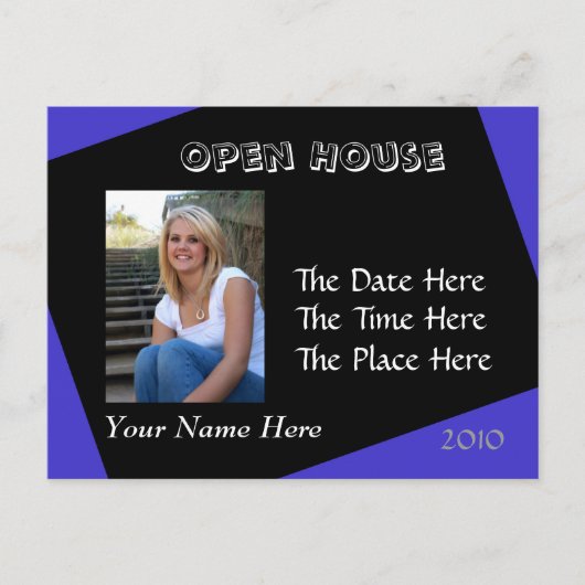 Postkarte für Schwarz und Blau (Vorderseite)
