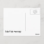 Postkarte für Schwarz und Weiß (Rückseite)