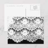 Postkarte für Schwarz und Weiß (Vorne/Hinten)
