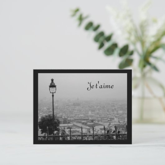 Postkarte für Schwarz und Weiß in Paris (Stehend Vorderseite)