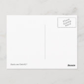 Postkarte für schwarz-weiße Baumwolle (Rückseite)