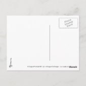 Postkarte für Schwarze Umarmung (Rückseite)
