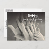 Postkarte für schwarze und weiße Eltern (Vorne/Hinten)