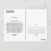 Postkarte für schwarze und weiße Eltern (Rückseite)