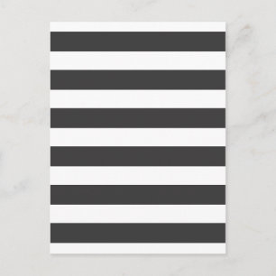 Postkarte für schwarze und weiße Streifen