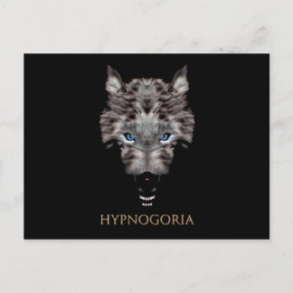 Postkarte für Schwarzen Hund