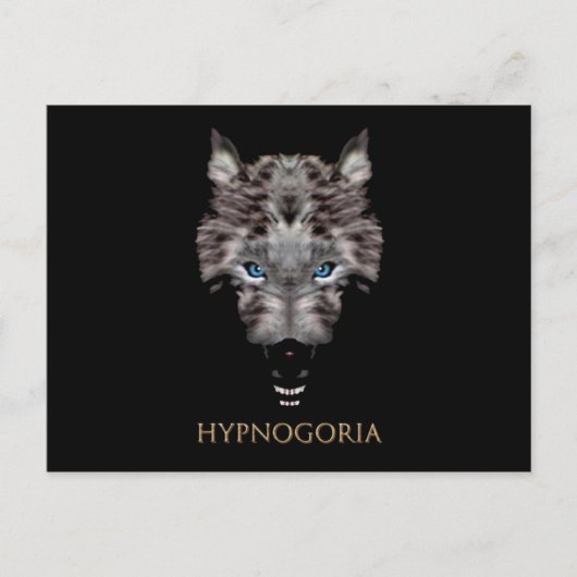 Postkarte für Schwarzen Hund (Vorderseite)