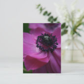 Postkarte für Schwarzes Herz (Stehend Vorderseite)