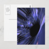 Postkarte für Schwarzes Loch (Vorne/Hinten)