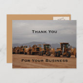 Postkarte für schwere Geräte (Vorne/Hinten)