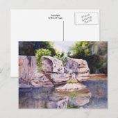 Postkarte für Seen und Straßen (Vorne/Hinten)