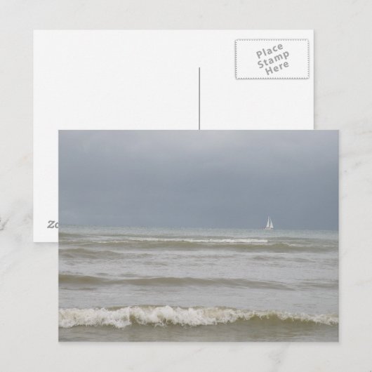 Postkarte für Segelboote (Vorne/Hinten)