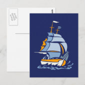 Postkarte für Segelboote, kundenspezifisch (Vorne/Hinten)