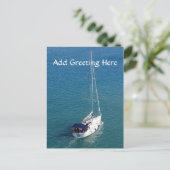 Postkarte für Segelschiffe (Stehend Vorderseite)