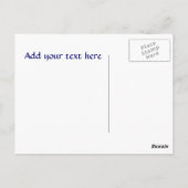 Postkarte für Segelschiffe (Rückseite)