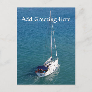 Postkarte für Segelschiffe