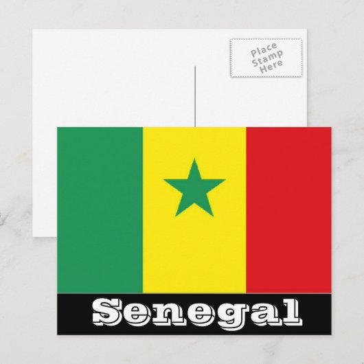 Postkarte für Senegal (Vorne/Hinten)