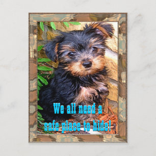 Postkarte für sicheren Platz