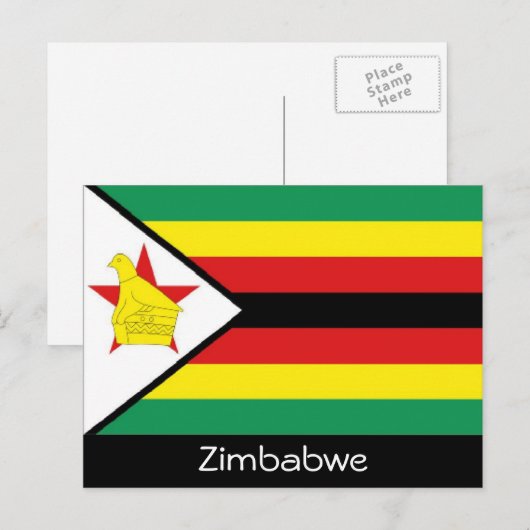 Postkarte für Simbabwe (Vorne/Hinten)