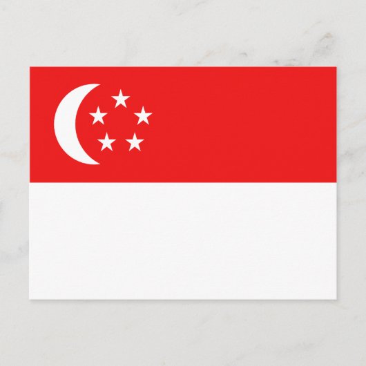 Postkarte für Singapur (Vorderseite)