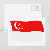 Postkarte für Singapur (Vorne/Hinten)