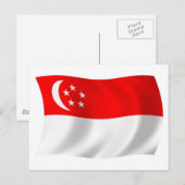 Postkarte für Singapur (Vorne/Hinten)