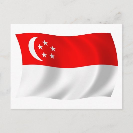 Postkarte für Singapur (Vorderseite)