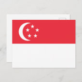 Postkarte für Singapur (Vorne/Hinten)
