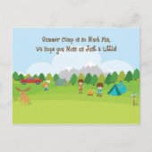 Postkarte für Sohn oder Tochter im Sommercamp (Vorderseite)