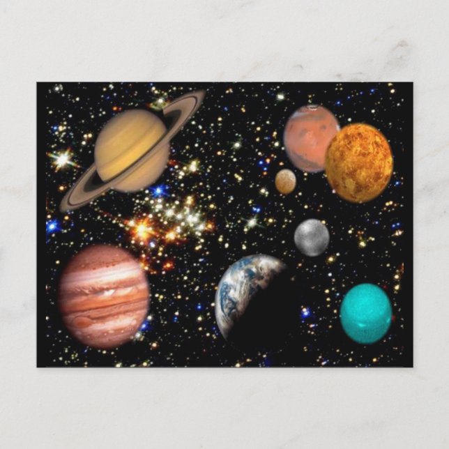 Postkarte für Solarsysteme (Vorderseite)