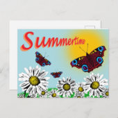 Postkarte für Sommerzeit (Vorne/Hinten)