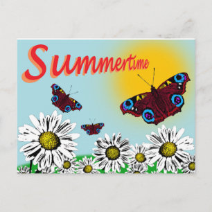 Postkarte für Sommerzeit